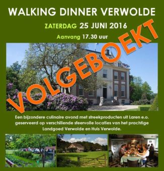 walking diner volgeboekt